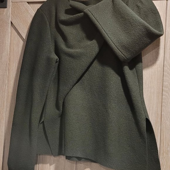 ZARA  Long Sleeve Women's Top Blouse, dark green, size M - Picture 2 of 7